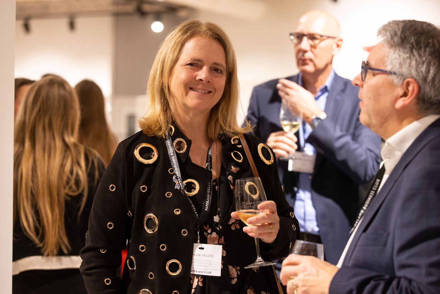Raymonde Jallon (Stonehage Fleming) at the Paperjam Club’s “Let's Taste: Caviar & Champagne” event at Smets Concept Store on 14 November 2024. Photo: Eva Krins/Maison Moderne