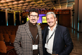 Didier Offner and Gilles Morin at the Generation Z 10×6 event on Tuesday 28 November 2023. Photo: Marie Russillo / Maison Moderne