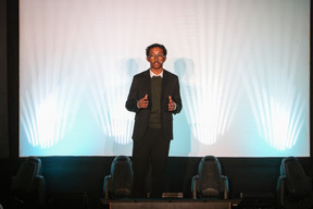 Arnit Dey (Athénée du Luxembourg) was one of the 10 speakers at the Generation Z 10×6 event on Tuesday 28 November 2023. Photo: Marie Russillo / Maison Moderne