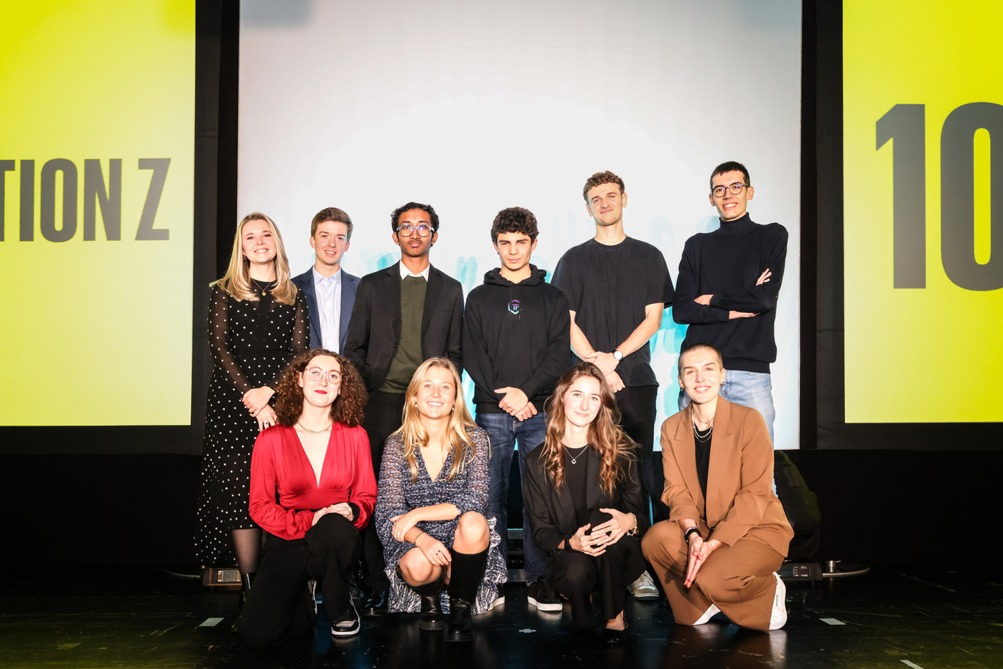 Ten people between 15 and 27 years old spoke at the Generation Z 10×6 event on Tuesday 28 November 2023. Photo: Marie Russillo / Maison Moderne