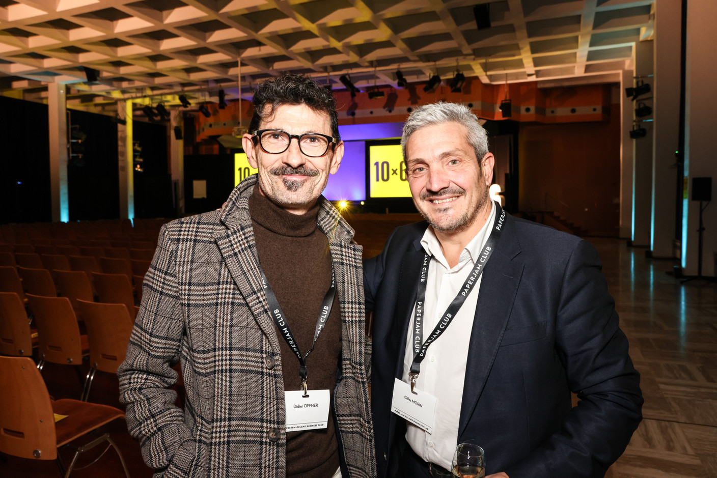 Didier Offner and Gilles Morin at the Generation Z 10×6 event on Tuesday 28 November 2023. Photo: Marie Russillo / Maison Moderne
