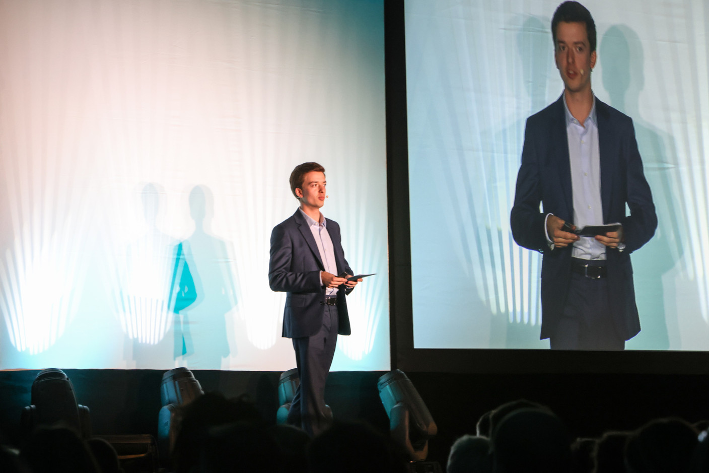 Alexandre Roderich (Goosty) was one of the 10 speakers at the Generation Z 10×6 event on Tuesday 28 November 2023. Photo: Marie Russillo / Maison Moderne