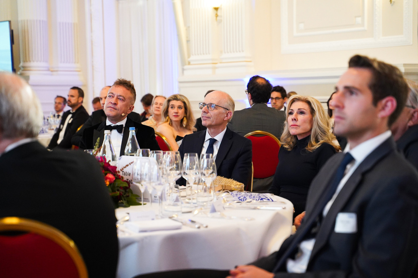 Alban Aubrée, EY Luxembourg, Prime Minister Luc Frieden and US Ambassador Stacey Feinberg (Photo: EY)