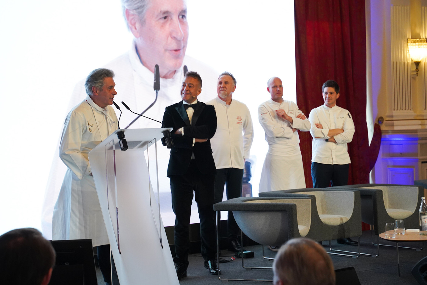 Michel Roth, Alban Aubrée, Cyril Molard, Thijs Vervloet and Clovis Degrave (Photo: EY)