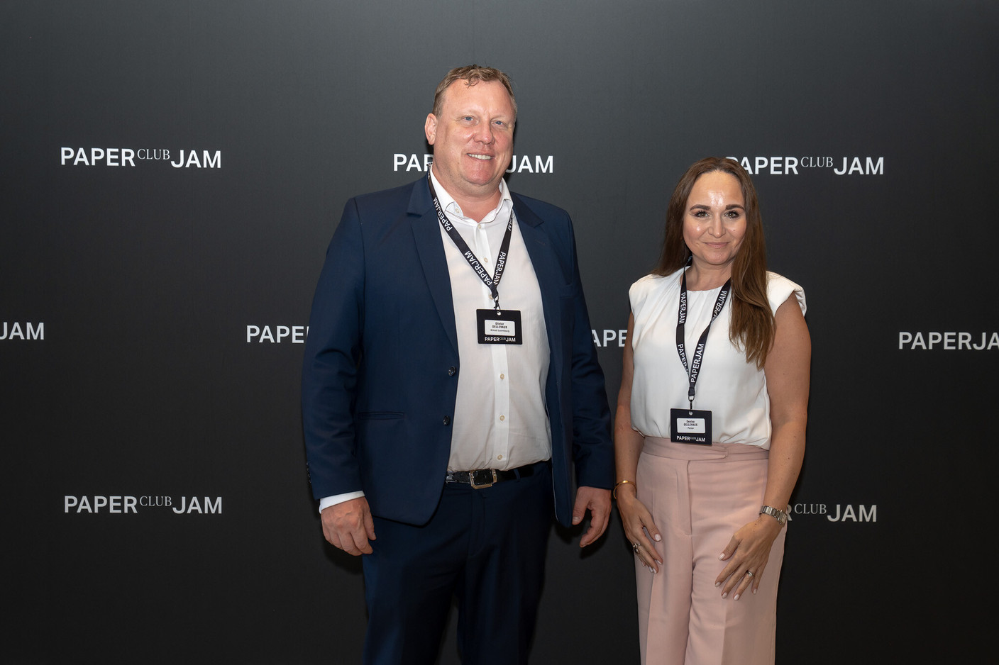 Olivier Dellevaux (Utmost Luxembourg) and Denisa Dellevaux (Palmer). (Photo: Janel Studio/Paperjam)