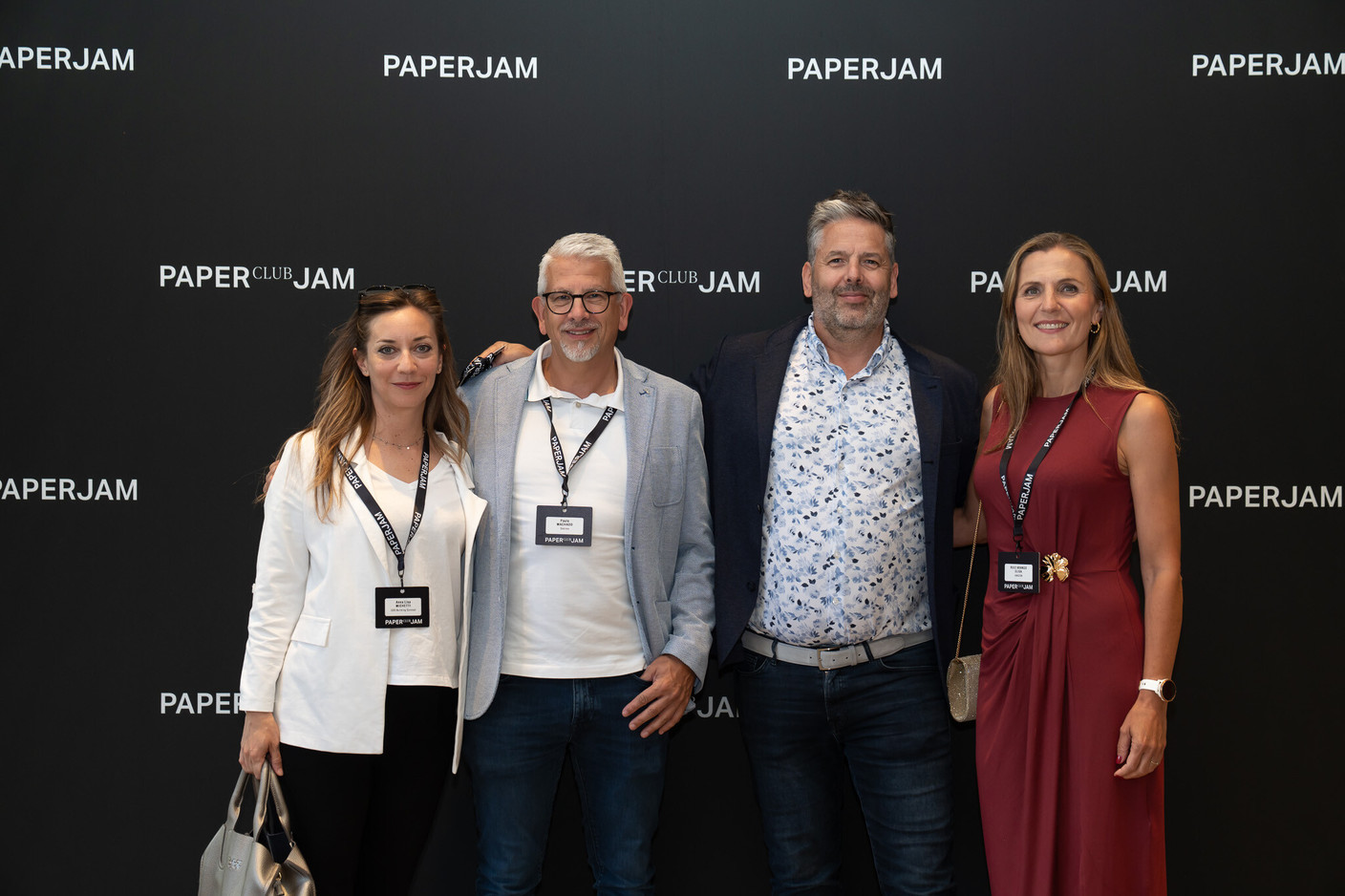 Anna Lisa Michetti (CDS Building Concept) and Paulo Machado (Dekima) on the left. (Photo: Janel Studio/Paperjam)