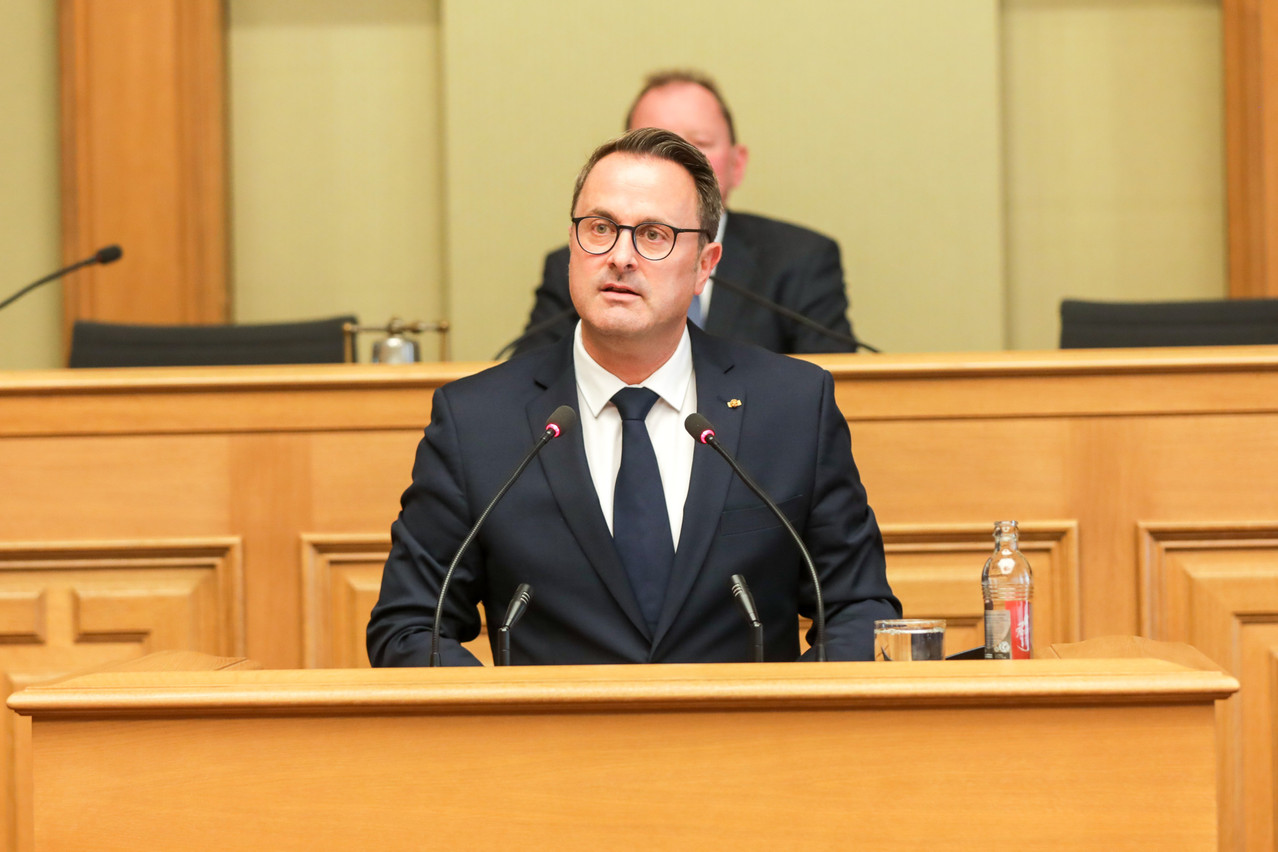 "This government has proven more than once that we are holding the rudder firmly, even in stormy times, and that we manage to navigate Luxembourg through crises," the prime minister said. Luc Deflorenne