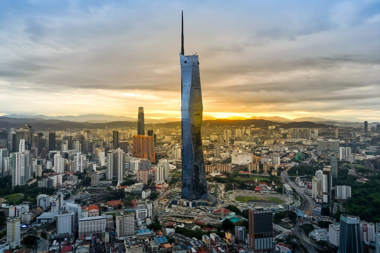 The Merdeka 118 skyscraper towers over the Kuala Lumpur skyline and was built using steel from Luxembourg Photo: Shutterstock