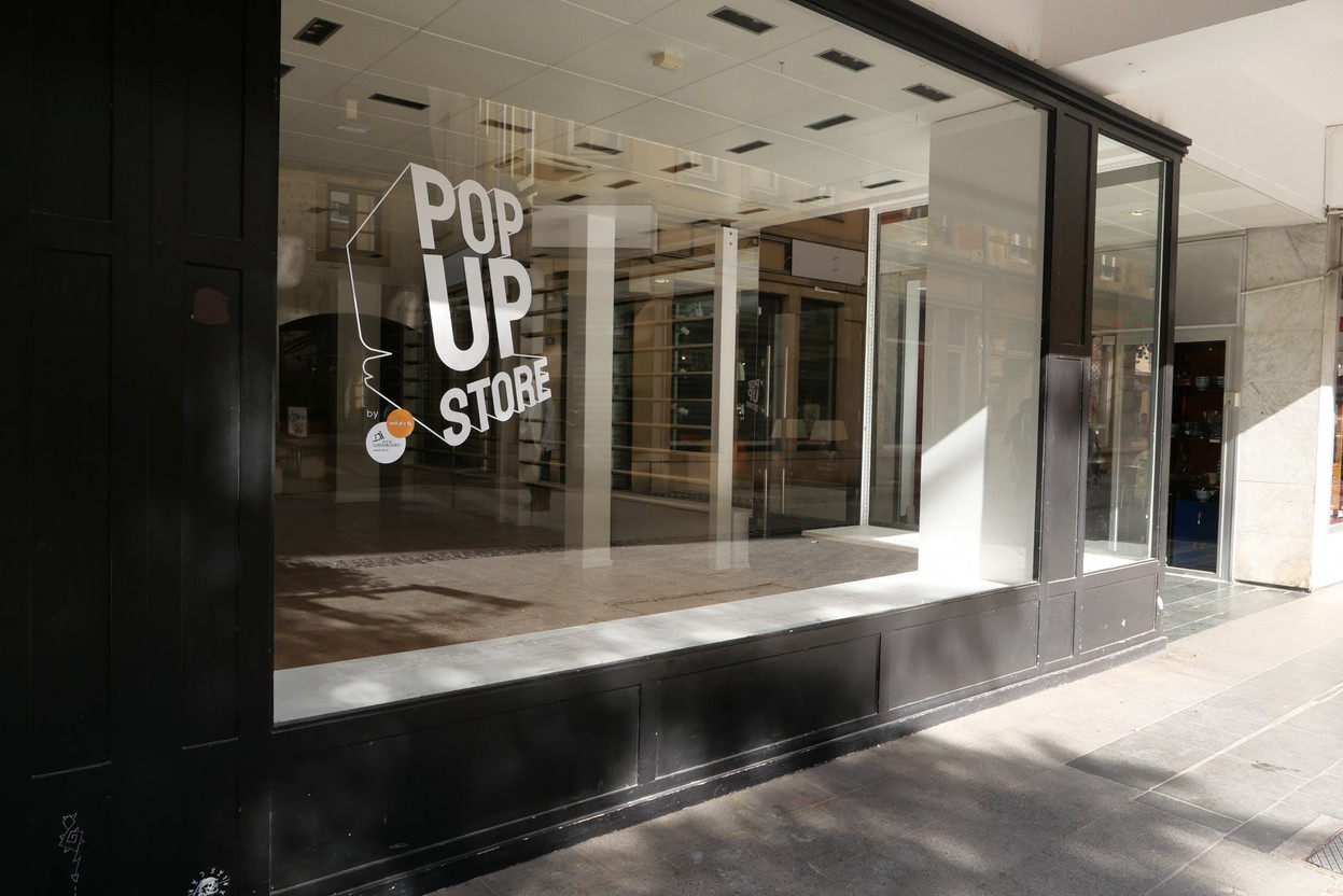From 17 March to 16 April, 14 entrepreneurs supported by Microlux will take turns in a pop-up store set up at number 25 rue des Capucins. Photo: Ville de Luxembourg