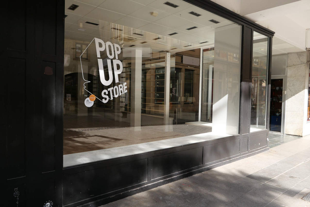 From 17 March to 16 April, 14 entrepreneurs supported by Microlux will take turns in a pop-up store set up at number 25 rue des Capucins. Photo: Ville de Luxembourg