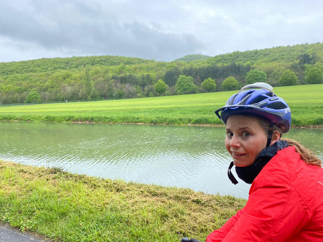 A rare photo of Jess on her bike near Dijon, France  JR