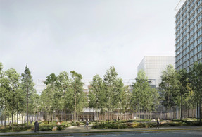 View of the winning project for the headquarters of the ESM and the Luxembourg State. (Illustration: EM2N Architekten and ROBERTNEUN Architekten)