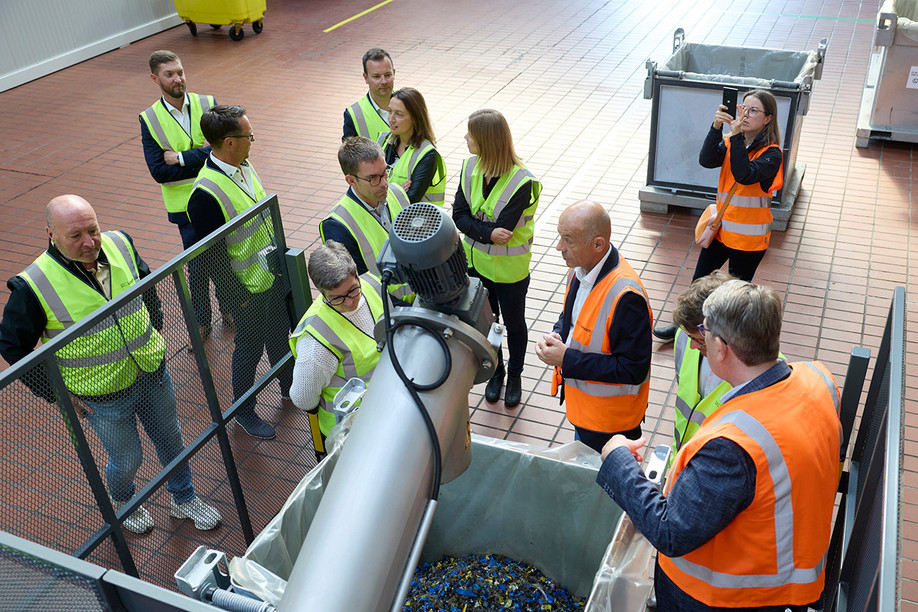 Inauguration of infectious waste treatment facility at PreZero Lamesch. Photo: Eric Devillet