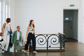The ‘Thank-God-It’s-Friday: Leadership Lunch’ on 19 June began with a guided tour organised in collaboration with Casino Luxembourg. Photo: Julian Pierrot/Paperjam