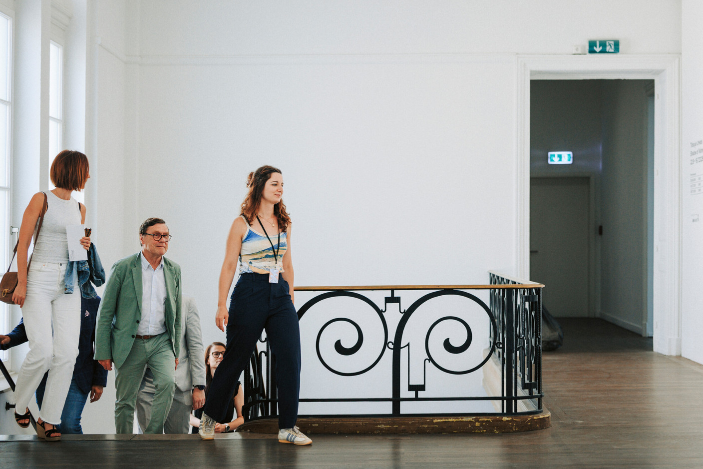 The ‘Thank-God-It’s-Friday: Leadership Lunch’ on 19 June began with a guided tour organised in collaboration with Casino Luxembourg. Photo: Julian Pierrot/Paperjam