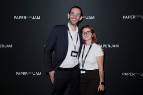 Maxime Lissmann (Buro Partner) and Camille Bourget. (Photo: Jan Hanrion/Paperjam)