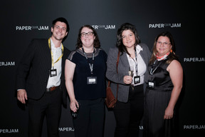 Florent Dubin (Paperjam Club), Liz Parsons, Sarra Mouhli (Mouhli Law) and Emine Krier Gul (Cross Cultural Coaching & Consulting). (Photo: Jan Hanrion/Paperjam)