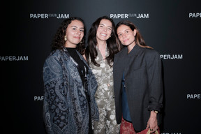 Ludivine Piroux, Kathlyn Claire F. Wohl (Infiiorata) and Debbie Kirsch (Devi Studios). (Photo: Jan Hanrion/Paperjam)