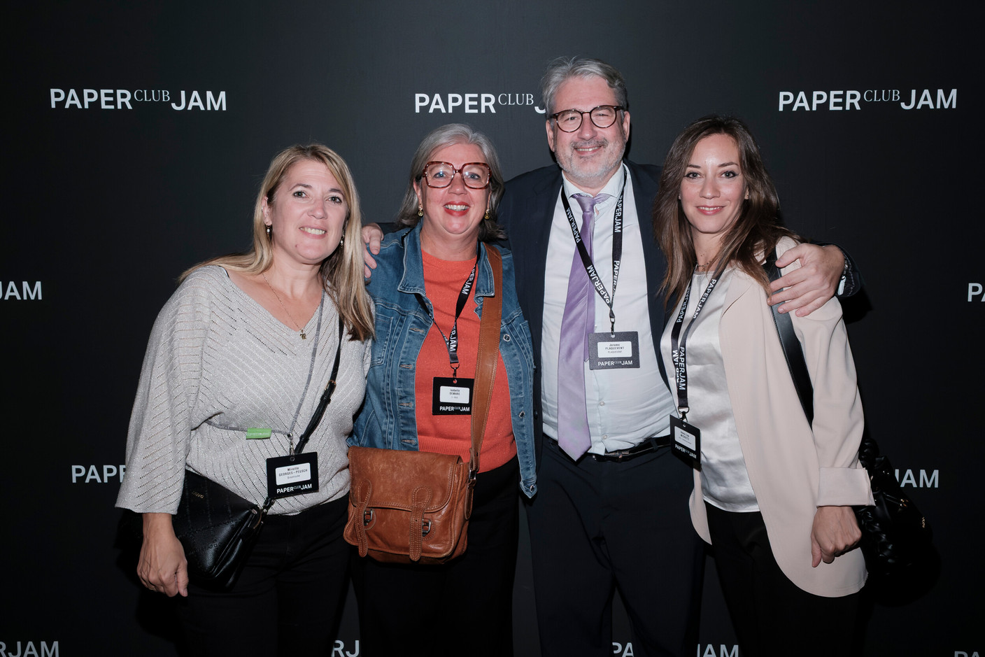 Mireille Georges-Peusch (Graphicube), Isabelle Demare (I-Hub), Jerome Plaquevent (Plaquevent) et Anna Lisa Michetti (CDS – Building Concept). (Photo: Jan Hanrion/Paperjam)
