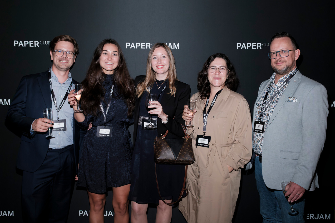Antoine Depoux (Heal on Site), Clémence Bellet de Giacomoni (PSYea), Aurore Jurga (Belair Psychology Practice), Sandra Cristina Moreira Dias (CPPA) and Frédéric Mioli (Frédéric Mioli Law Firm). (Photo: Jan Hanrion/Paperjam)