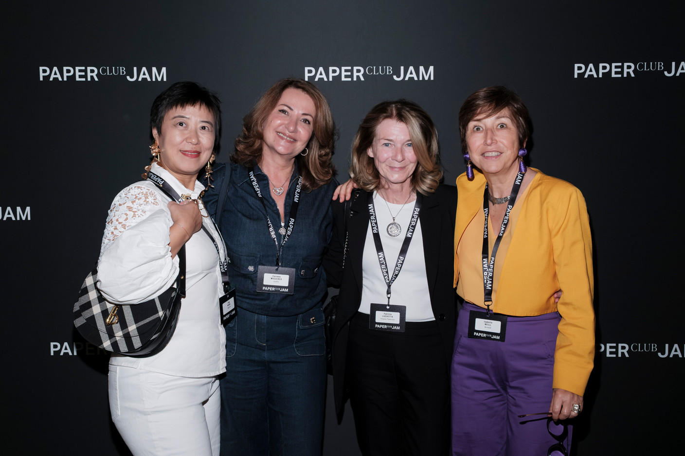 Jing Wang (K), Corinne Migueres (LuxFly), Patrizia Luschetta (Imagine Tomorrow) and Isabelle Weill (Hunteed). (Photo: Jan Hanrion/Paperjam)