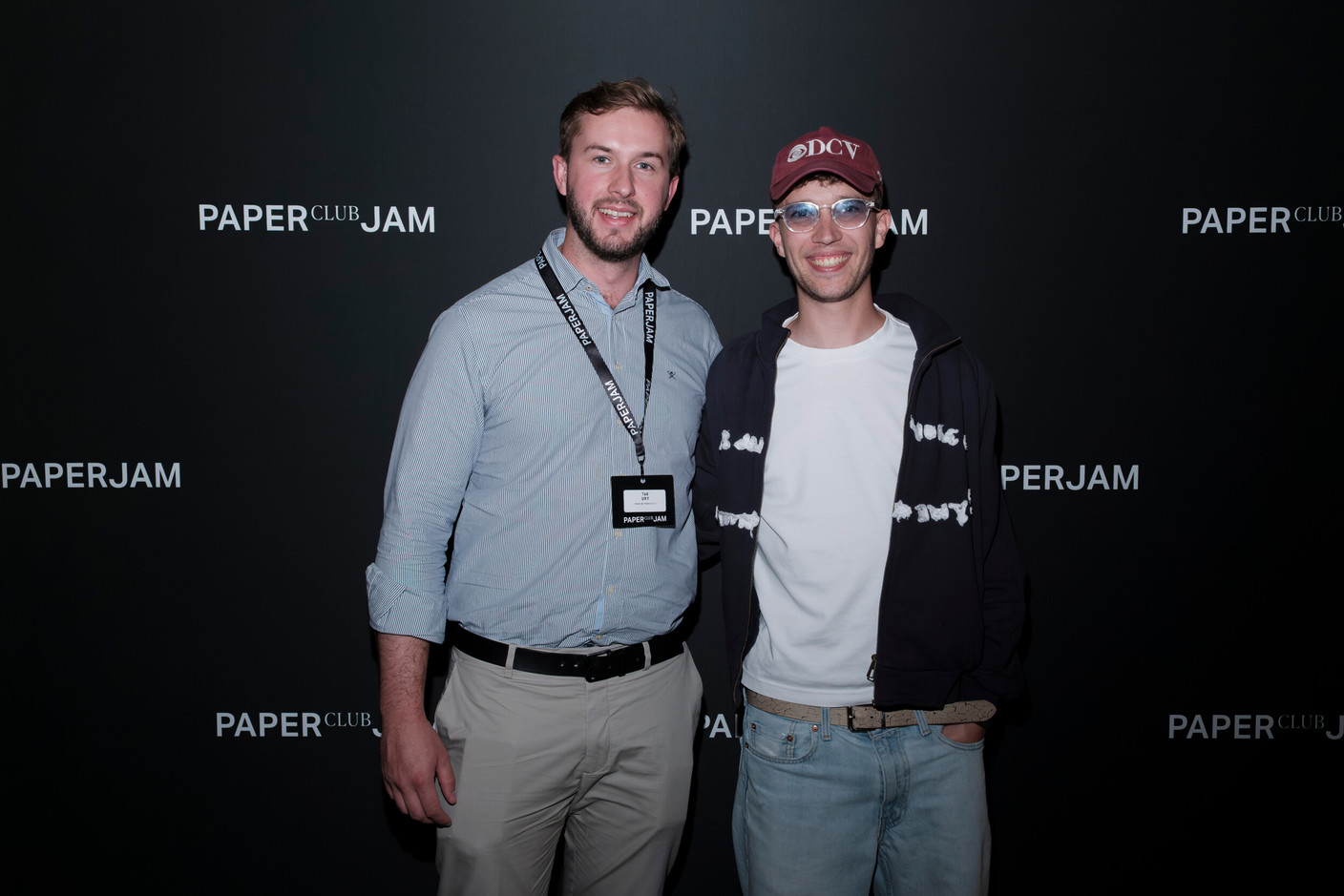 Ted Ury (Friend & Friend) and Antoine Lesch (Are We Friends?). (Photo: Jan Hanrion/Paperjam)