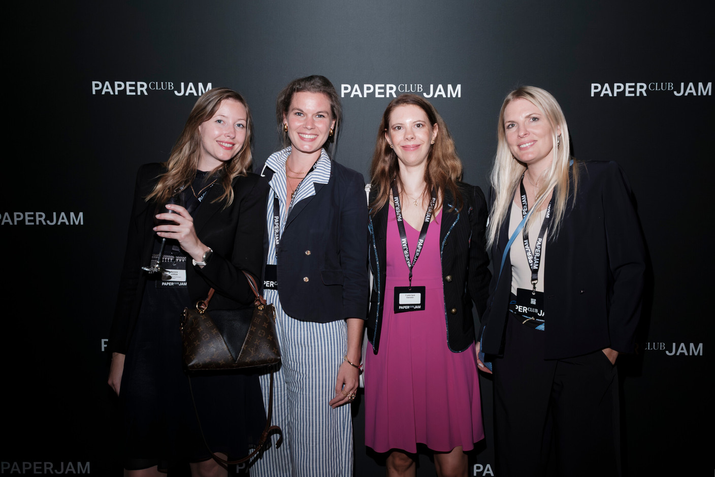 Aurore Jurga (Belair Psychology Practice), Anne-Catherine Marin (De Belsch Traiteur), Frédérique Davister and Catherine Warnotte (Sedna Capital). (Photo: Jan Hanrion/Paperjam)