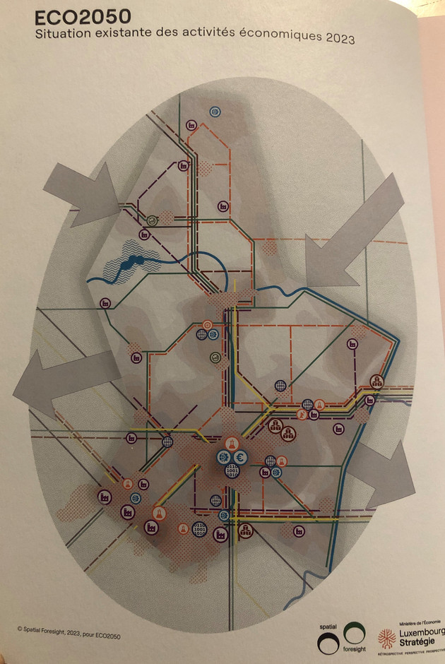 Et celle actuelle, en 2023. (Photo issue du livre remis par Luxembourg Stratégie)