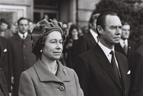 Queen Elizabeth II and Grand Duke Jean, who led their respective countries for much of the latter half of the 20 th  century, during the state visit by the British monarch in 1976. © Photothèque de la Ville de Luxembourg/Marcel Tockert