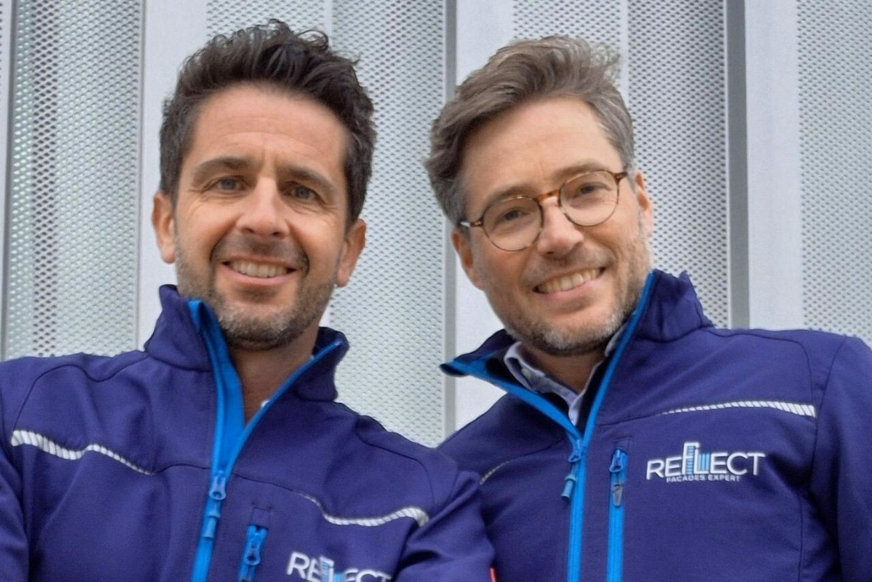 Olivier Englebert and Franck Gerardon: “From design and engineering to execution and the assessment of existing structures, we help anticipate constraints and optimise technical solutions.” Photo: Reflect Façades Expert 