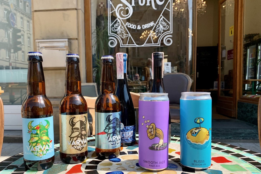 The range of specialist beers from Ukrain’s Varvar Brew available at The Store include bottles and cans featuring unique designs. (Photo: Maison Moderne)