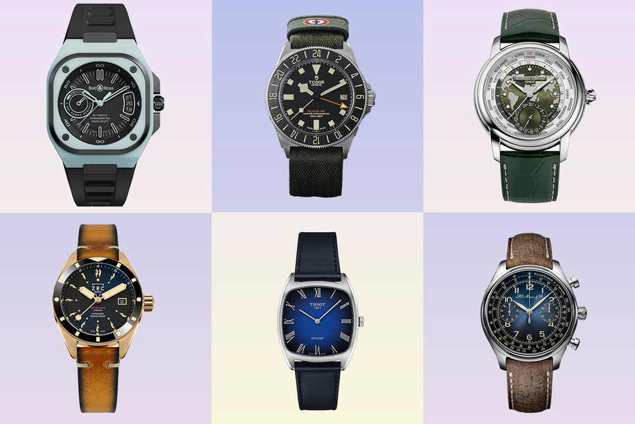 Our selection of watches for this winter. Photos:  Bell & Ross, Tudor, ZRC, Frederique Constant, H. Moser & Cie and Tissot