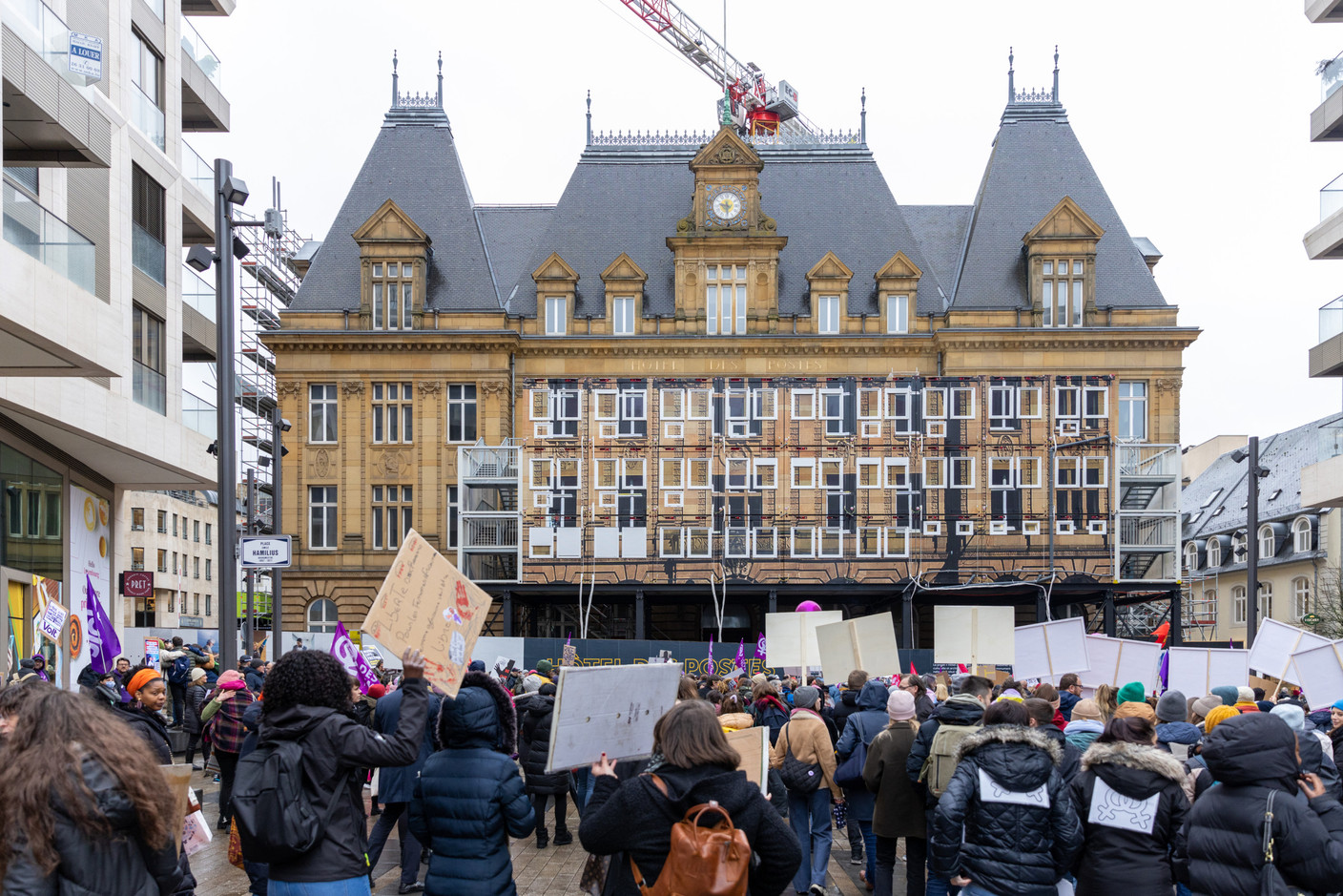The march started at the Hamilius square in Luxembourg City Photo: Romain Gamba/Maison Moderne