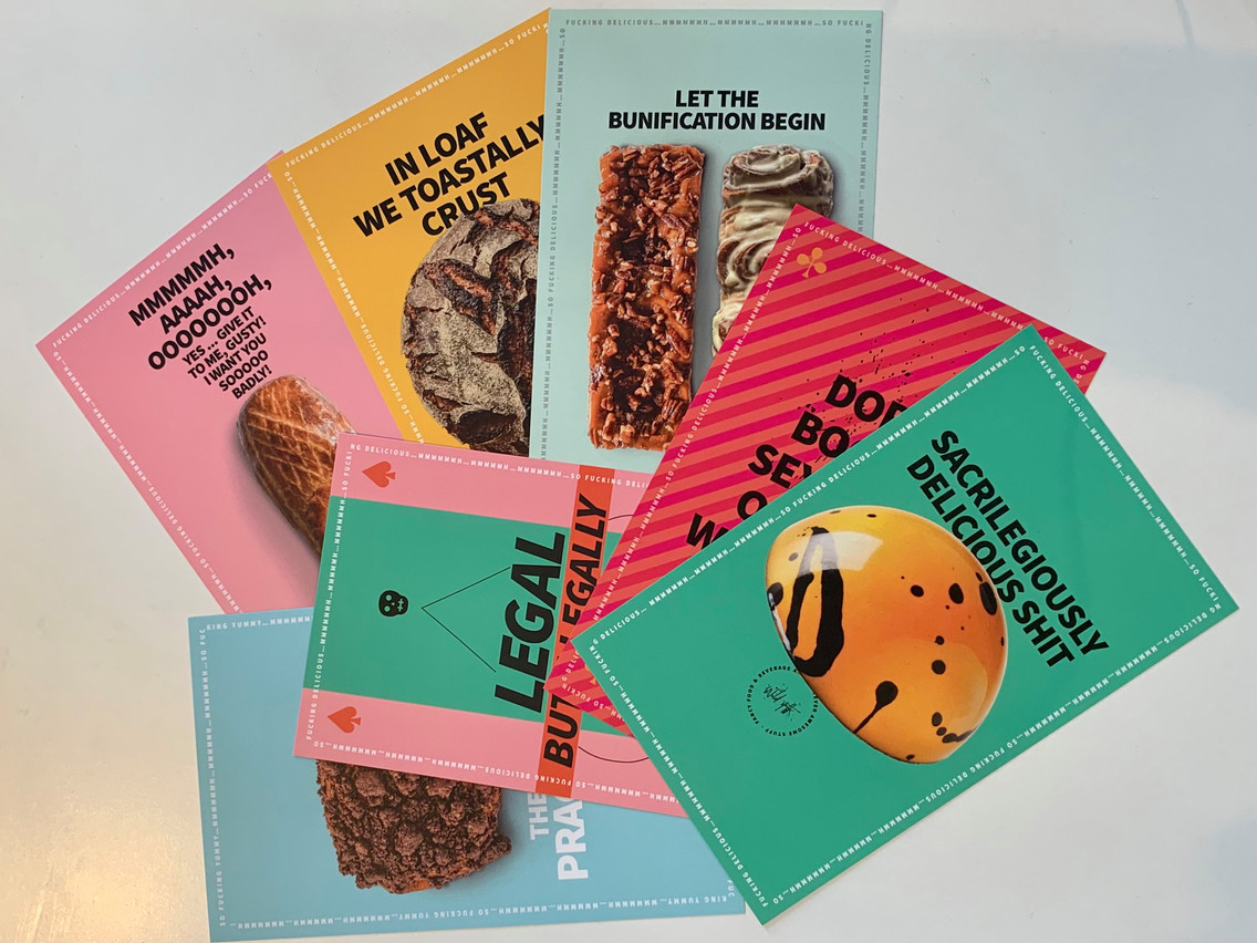 Vibrant colours and colourful urban language on Wild Stuff’s publicity material DR