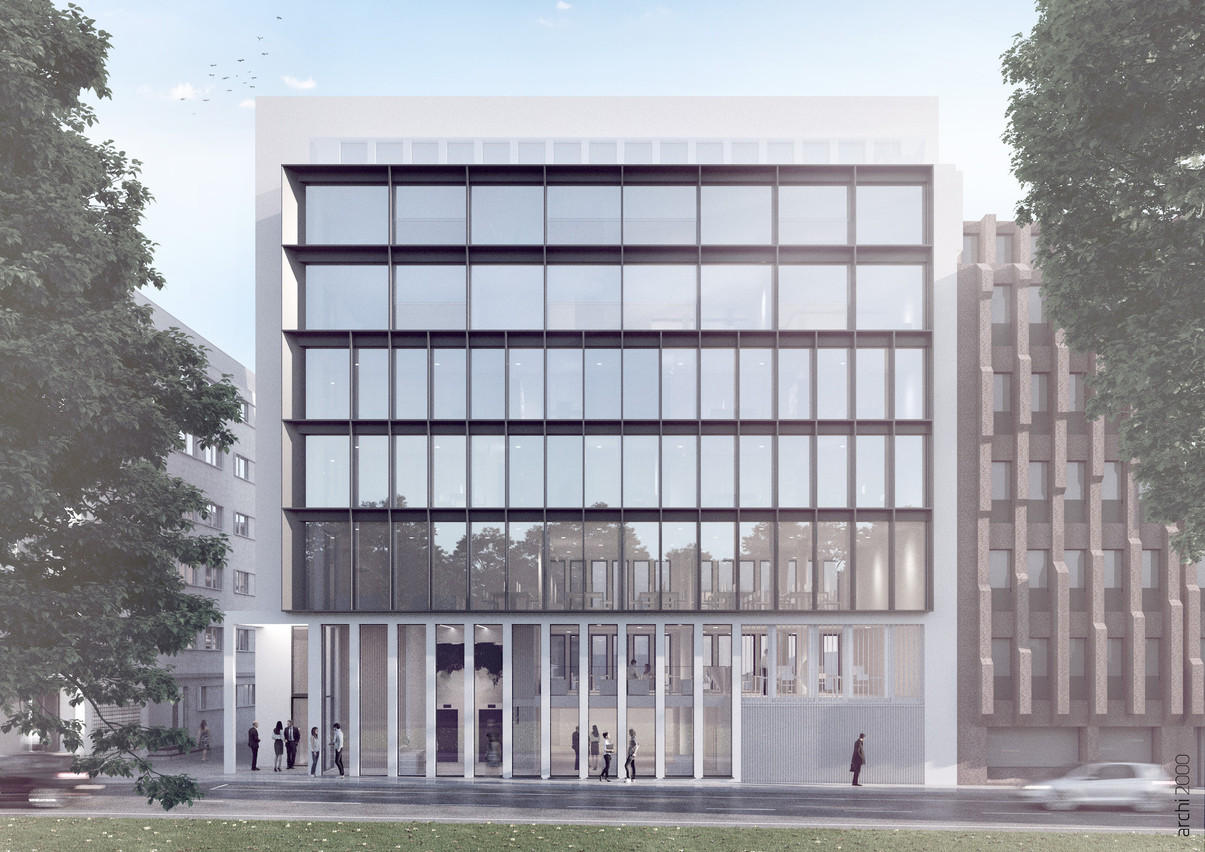 Le bureau A2618 travaille actuellement, entre autres, sur le projet de l’immeuble Prince développé à Luxembourg par Eaglestone. (Illustration: A2618-Eaglestone)