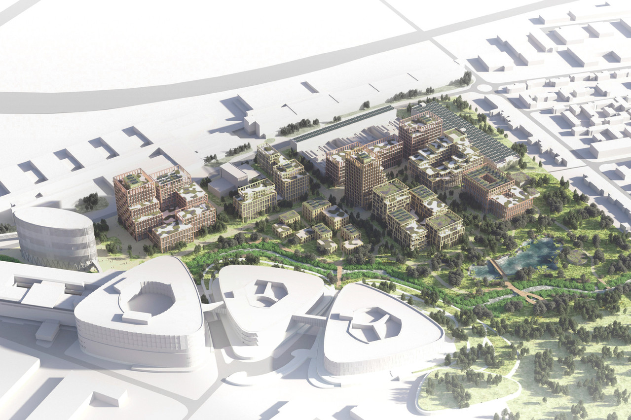 C’est le groupement composé de A2M, Effekt et Best qui a remporté le concours pour l’aménagement du futur HE:AL Campus à Esch-sur-Alzette. (Illustration: A2M, Effekt)