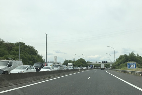 L’Administration des ponts et chaussées procédera au deuxième barrage planifié de l’A3 entre la Croix de Gasperich et la Croix de Bettembourg, ce week-end de la Toussaint. (Photo: Paperjam)