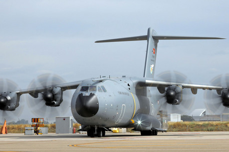 L’A400M luxembourgeois, dont la mise en peinture commence à Séville, sera livré dès juin 2020. (Photo: Airbus Defence)