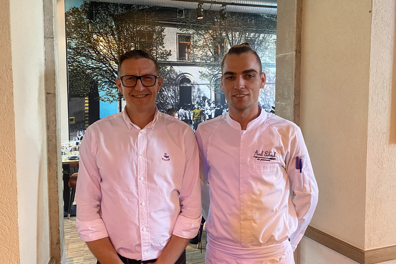 Stéphane Di Gregorio et Andrei Dudu fêtent leur première année aux manettes du Aal Schoul. (Photo: Maison Moderne)