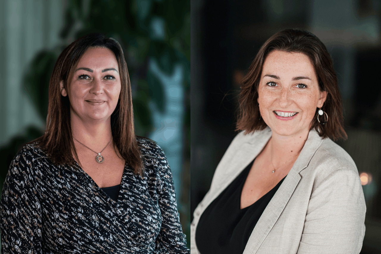 Carline François, HR manager at A&O Shearman, and Nathalie Masson, consultant at Highlight Consulting. Photo:  A&O Shearman /Highlight Consulting