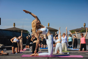 Isabelle Thill (Exhale Yoga). (Photo : Virginie Willemet / Vyou)