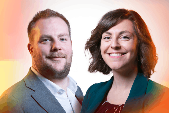 Sébastien Michels, sales engineer, ey Marie Payet, project coordinator chez Easi. (Photo: Maison Moderne)