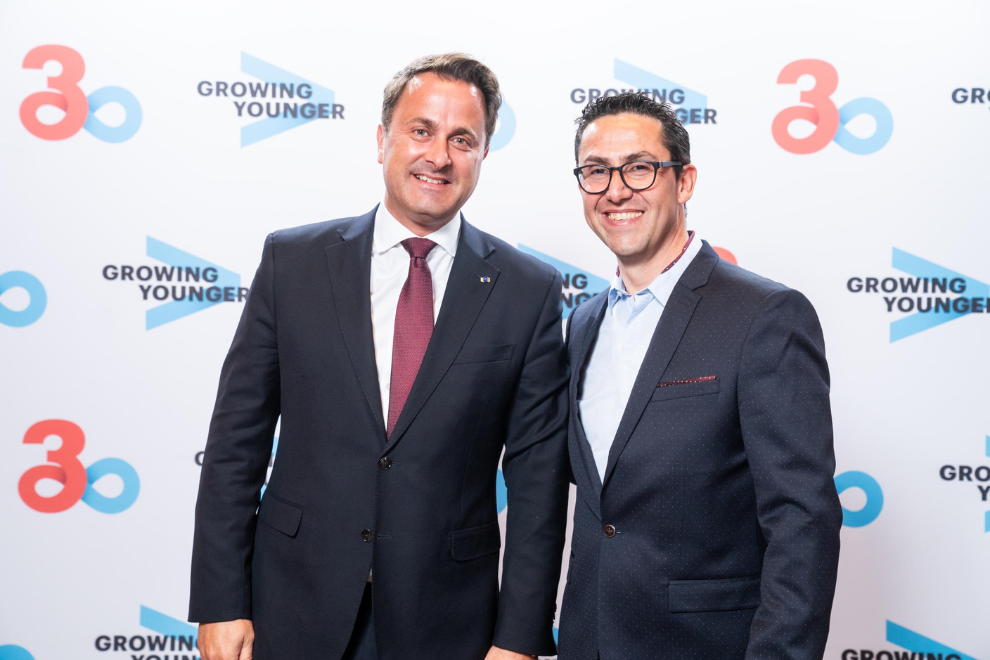 Xavier Bettel (Premier ministre) et Laurent Moscetti (Accenture) (Photo: Olivier Anbergen / Melting Prod)