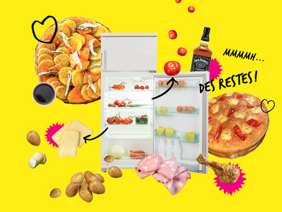Pommes de terre, restes de raclette ou de poulet, légumes à cuisiner au plus vite: impossible de gâcher avec les recettes des jeunes chefs luxembourgeois pour Paperjam Foodzilla! (Design: Eva Pontini / Maison Moderne)