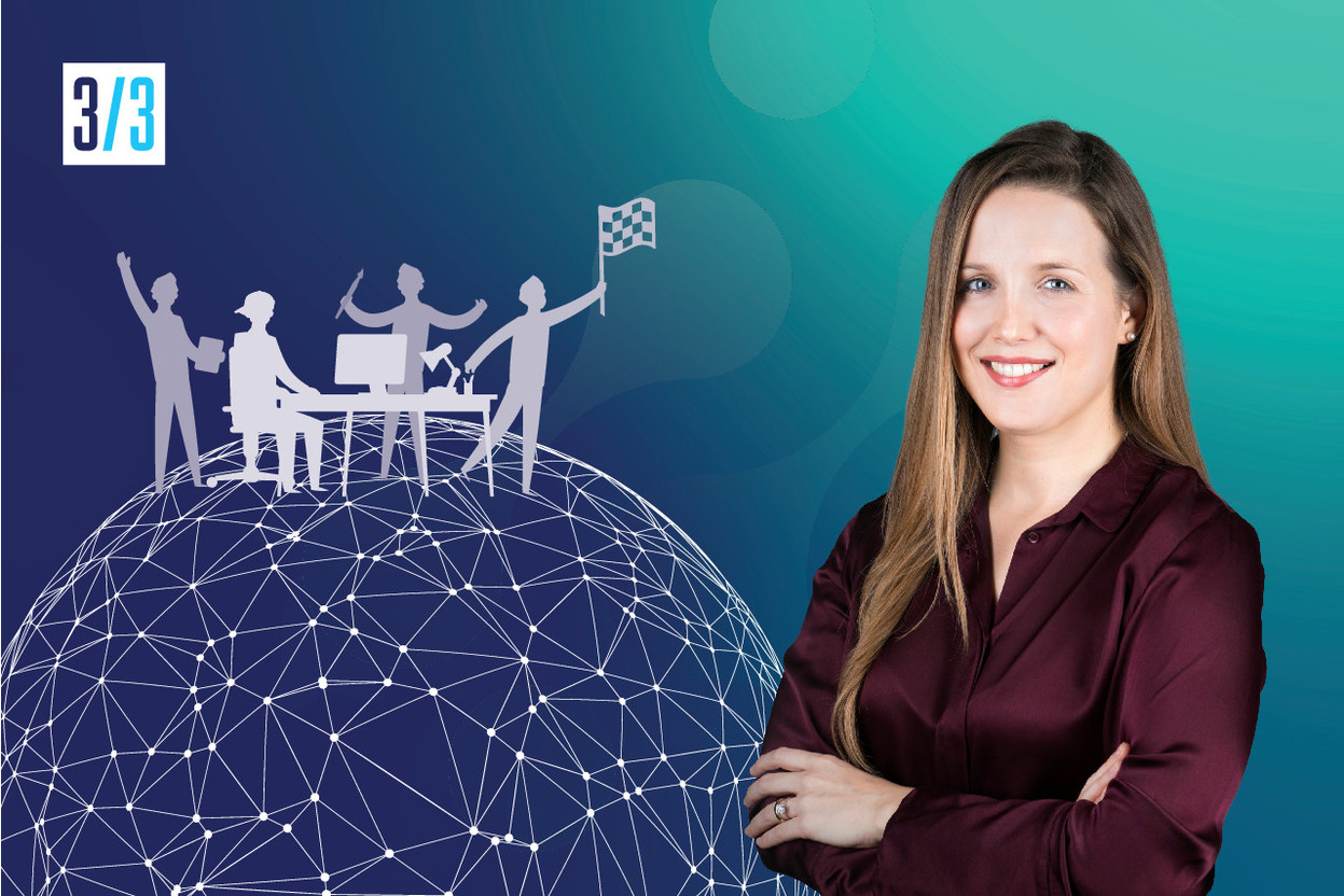 Luisa Marchina, Marketing and Corporate Communication Manager chez LuxProvide  Crédit illustration : Maison Moderne et Crédit photo : LuxProvide