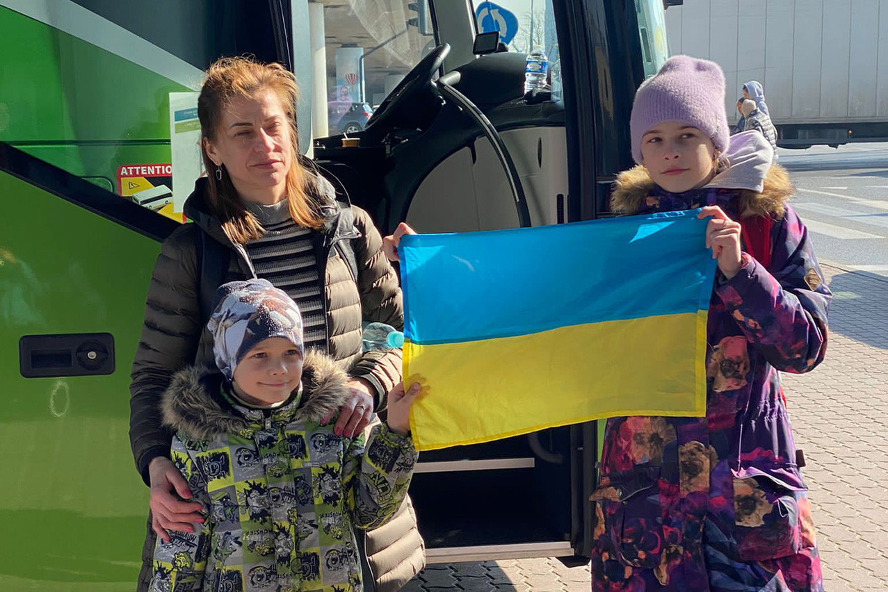 La plupart des réfugiées sont des femmes avec des enfants. Selon l’asbl LUkraine, près de 250 Ukrainiens ont déjà trouvé refuge au Luxembourg et plus de 600 ménages au Grand-Duché ont fait savoir qu’ils pouvaient accueillir des familles. (Photo: Julien Doussot)