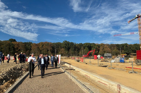 The end of the first part of the tour, in the dry earth of the Kockelscheuer Powder Works. (Photo: Paperjam)