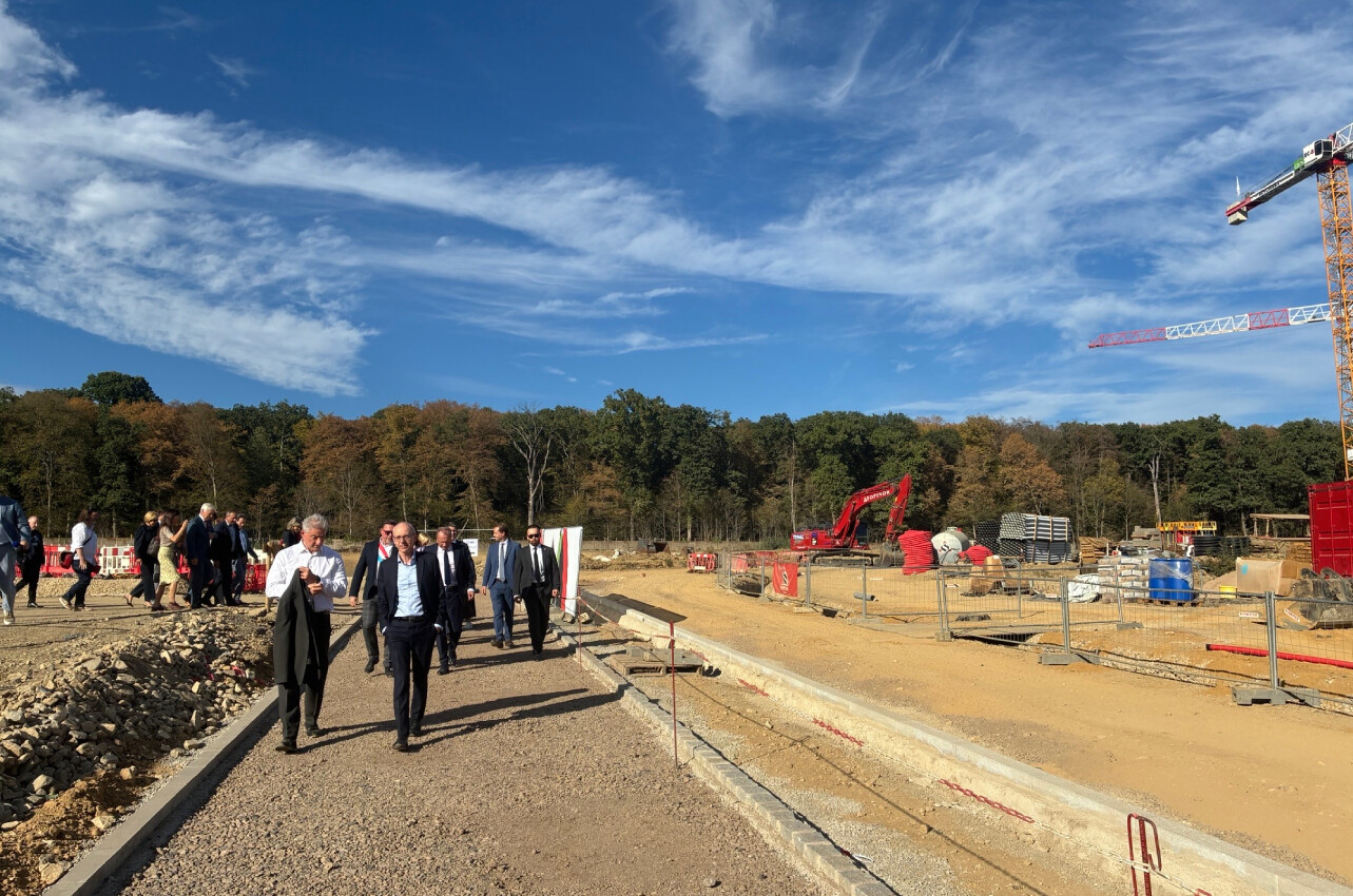 The end of the first part of the tour, in the dry earth of the Kockelscheuer Powder Works. (Photo: Paperjam)