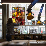In Mondorf-les-Bains, the Bauer & Rathmann workshop, run by Sandrine Bauer, has been working with glass since 1891. Photo: Guy Wolff