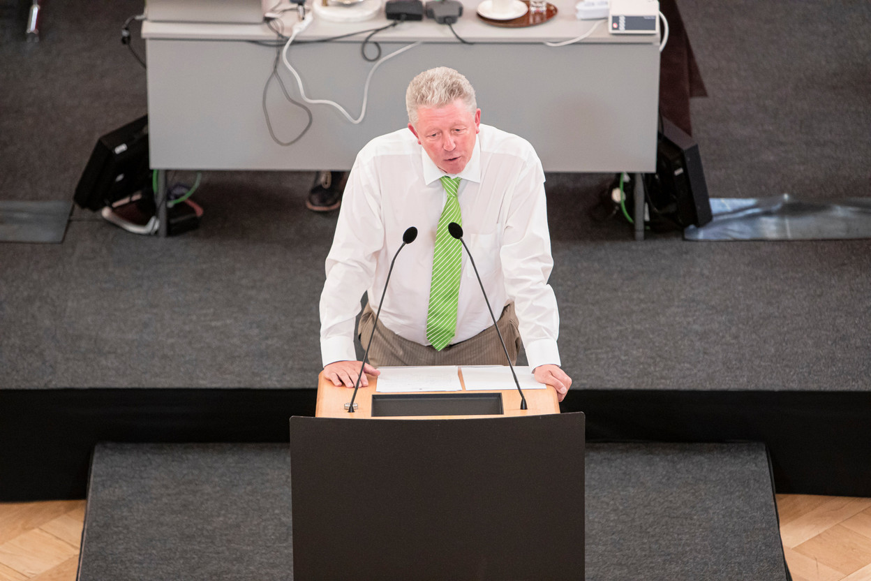 ADR Member of Parliament Roy Reding confirmed to a Tageblatt journalist he was a member of an anti-vaccination Telegram group before posting in the same group chat the reporter's message along with his work and personal phone number. Photo: Jan Hanrion / Maison Moderne Publishing SA.